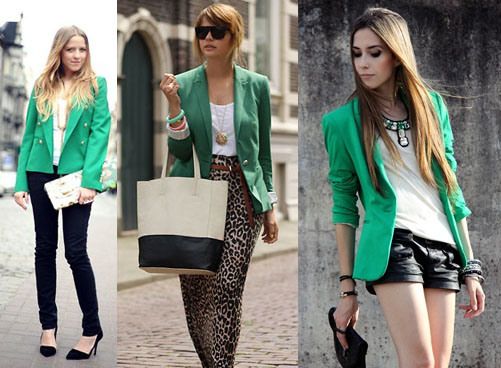 Te damos más de seis maneras de combinar blazer verde que tienes en el closet y no