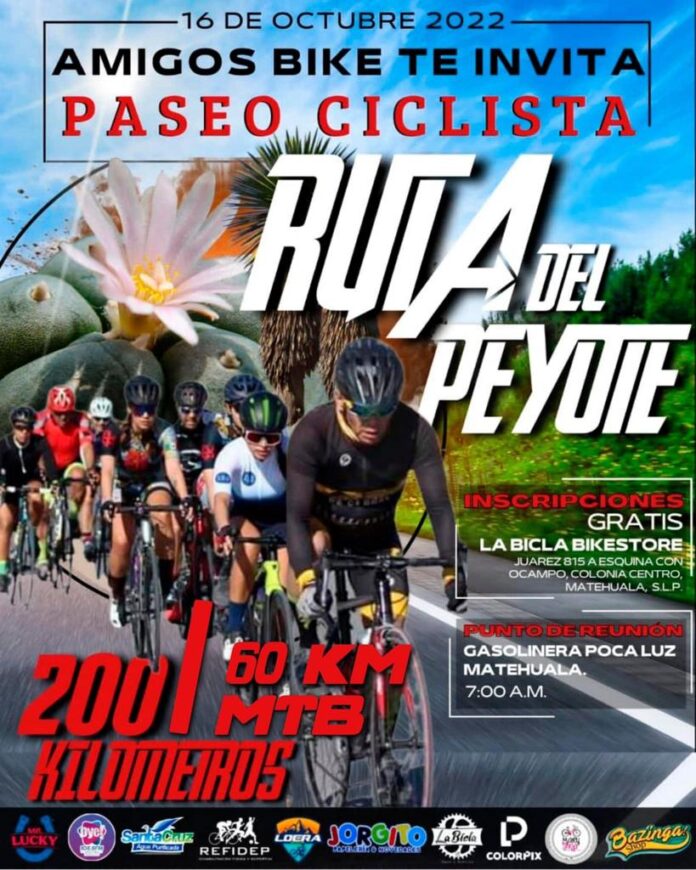 Expectación por evento ciclista “La Ruta del Peyote 2022”