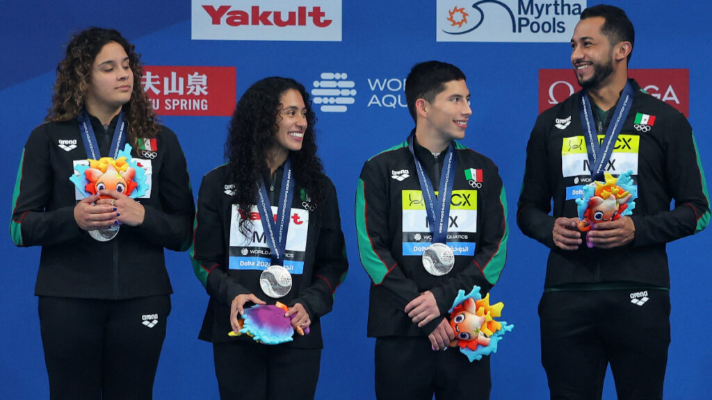 México obtiene su primera medalla de plata en el Mundial de Natación