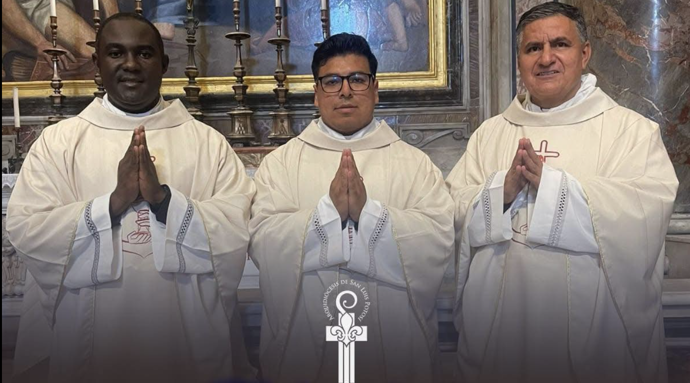 Papa León XIV ordena a tres nuevos presbíteros potosinos en el Vaticano